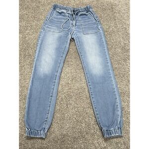 American Eagle Jogger Women's 2 Regular Mid-Rise Soft Knit Stretch Denim Jeans